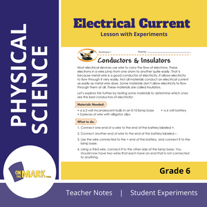 Electrical Current Grade 6 Lesson with Experiments