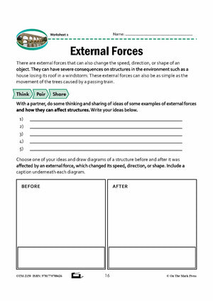 Forces on Structures Grade 7 Lesson with Experiments