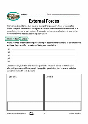 Forces on Structures Grade 7 Lesson with Experiments