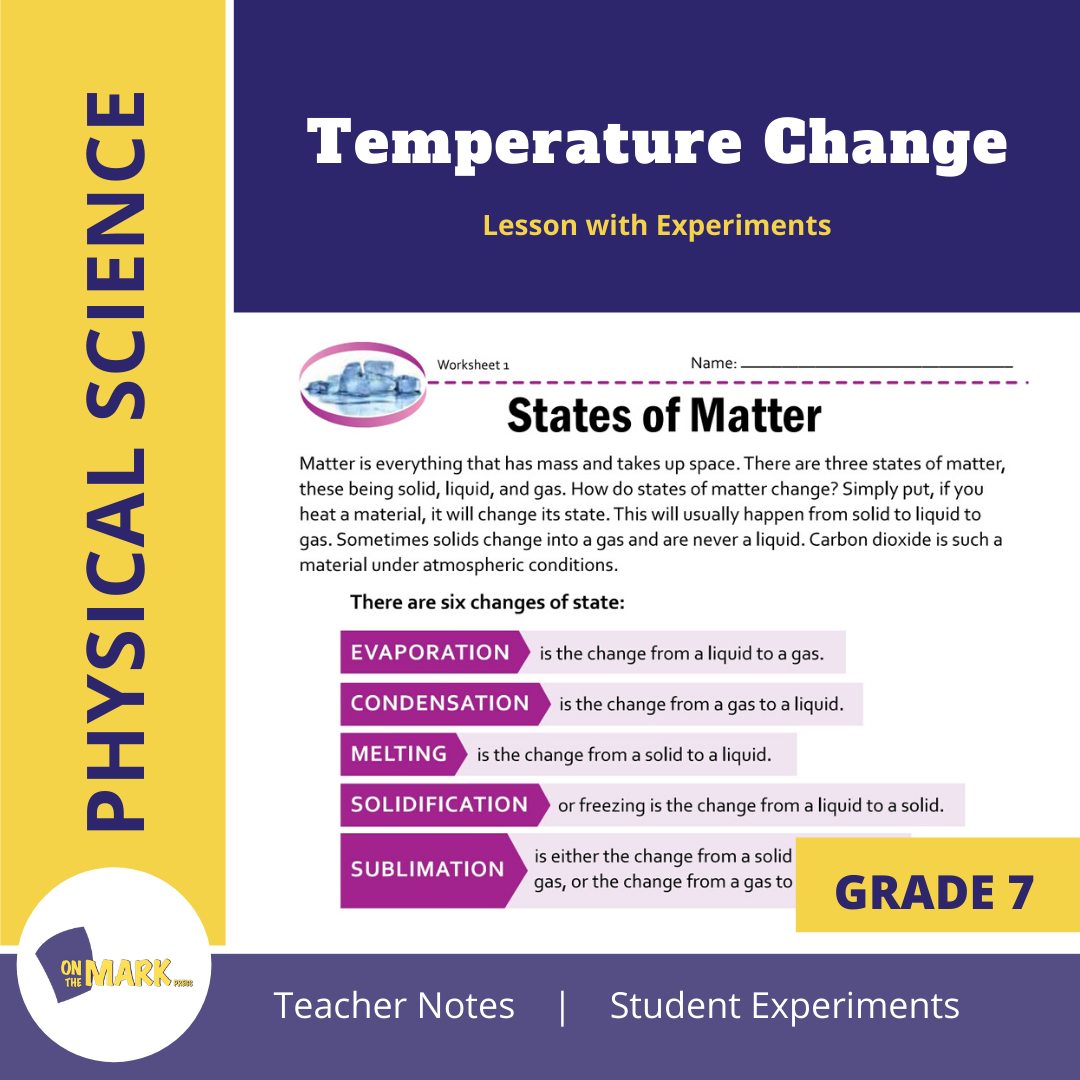 Temperature Change Grade 7 Lesson with Experiments