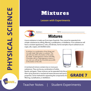 Mixtures Grade 7 Lesson with Experiments