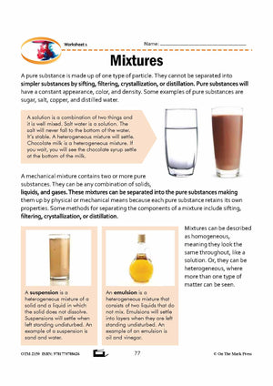 Mixtures Grade 7 Lesson with Experiments