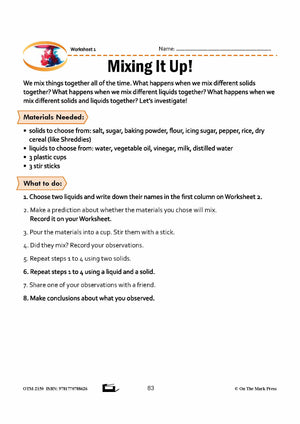 Mixing and Separating Grade 7 Lesson with Experiments