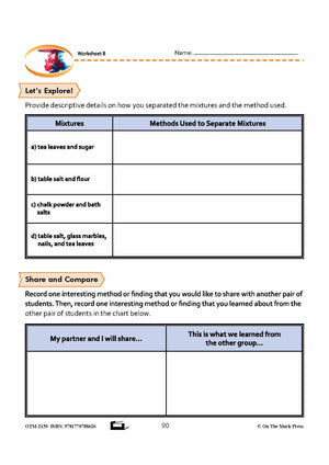 Mixing and Separating Grade 7 Lesson with Experiments