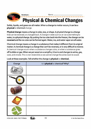 Physical or Chemical Changes in Matter? Grade 7 Lesson with Experiments