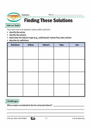 Solutions & Mixtures: The Particle Theory Grade 8 Lesson with Experiments