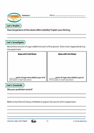 Solutions & Mixtures: The Particle Theory Grade 8 Lesson with Experiments