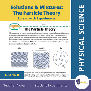 Solutions & Mixtures: The Particle Theory Grade 8 Lesson with Experiments