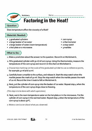 Viscosity Grade 8 Lesson with Experiments