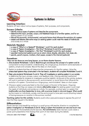 Systems in Action Grade 8 Lesson with Experiments