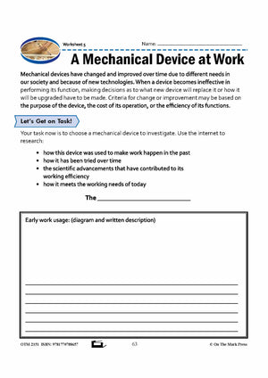 The Relationship Between Work, Force, and Distance Moved Grade 8 Lesson with Experiments