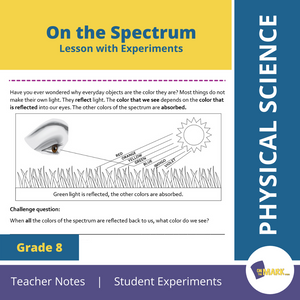 On the Spectrum Grade 8 Lesson with Experiments