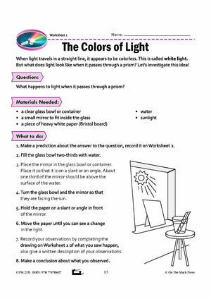 On the Spectrum Grade 8 Lesson with Experiments