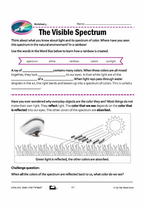 On the Spectrum Grade 8 Lesson with Experiments