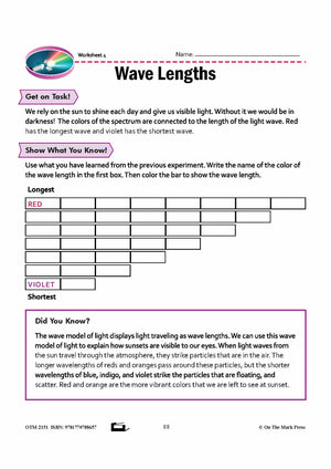 On the Spectrum Grade 8 Lesson with Experiments