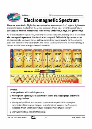 On the Spectrum Grade 8 Lesson with Experiments