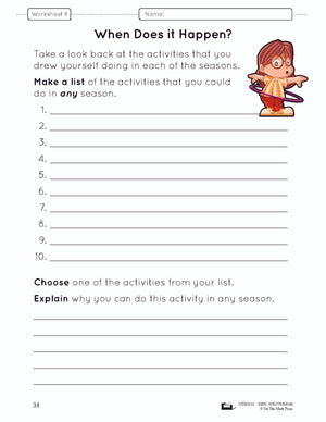 Seasonal Changes Lesson Plan Grade 1