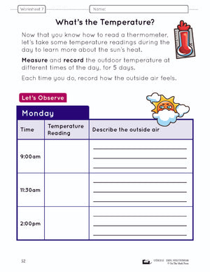 The Heat of the Sun Lesson Plan Grade 1