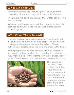 Earthworm Invasion! Lesson Plan Grade 2