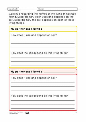 Living in the Soil Lesson Plan Grade 3