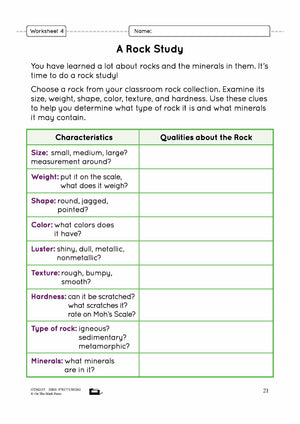 Exploring Minerals Grade 4 Lesson Plan