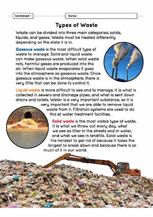 Managing Waste Grade 4 Lesson Plan - biodegradable and hazardous waste