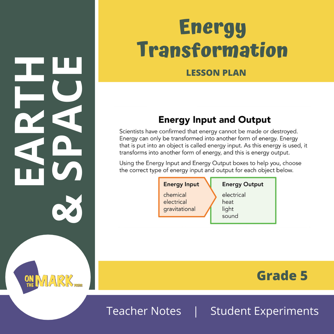 Energy Transformation Grade 5 Lesson Plan