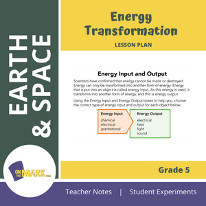 Energy Transformation Grade 5 Lesson Plan
