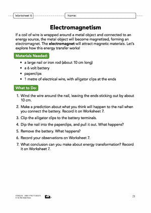 Energy Transformation Grade 5 Lesson Plan