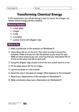 Energy Transformation Grade 5 Lesson Plan