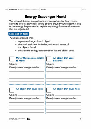 Energy Transformation Grade 5 Lesson Plan
