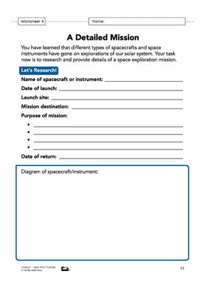 Space Exploration Grade 6 Lesson Plan