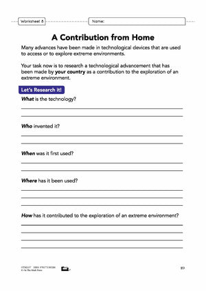 Technology in Extreme Environments Grade 6 Lesson Plan