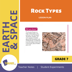 Rock Types Grade 7 Lesson Plan