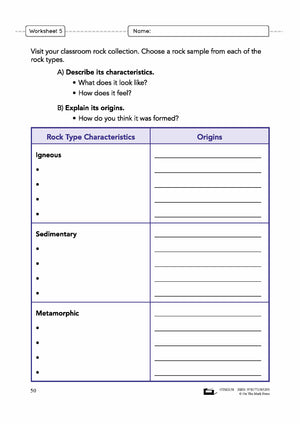 Rock Types Grade 7 Lesson Plan