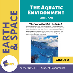 The Aquatic Environment Grade 8 Lesson Plan