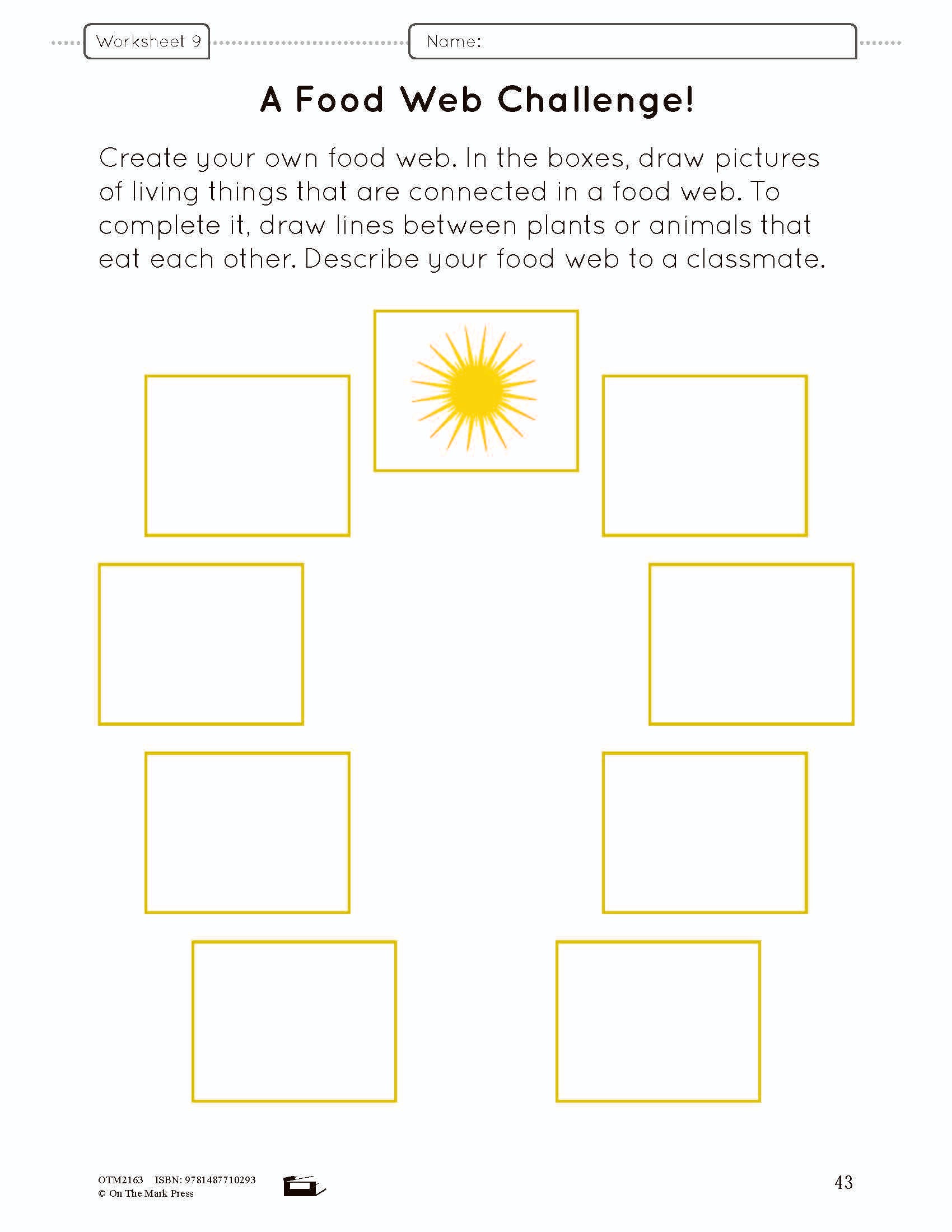 Food Web String Lesson Food Chains & Webs e-Lesson Plan Grade 4