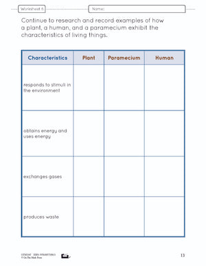 Defining Living Things e-Lesson Plan Grade 8