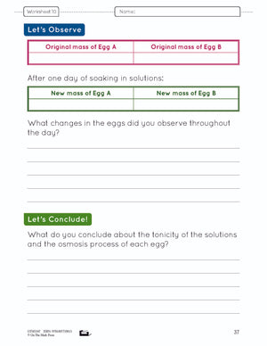 Osmosis & Diffusion e-Lesson Plan Grade 8