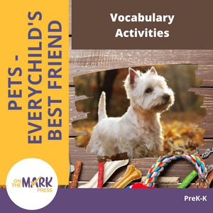 Pets - Vocabulary Activities Prek-K Lesson Plan