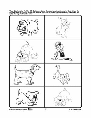 Pets - 10 Visual Discrimination, 4 Sequencing & 1 Rhyming Activity Prek-K