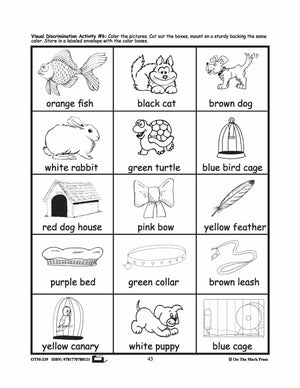 Pets - 10 Visual Discrimination, 4 Sequencing & 1 Rhyming Activity Prek-K