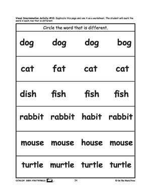 Pets - 10 Visual Discrimination, 4 Sequencing & 1 Rhyming Activity Prek-K