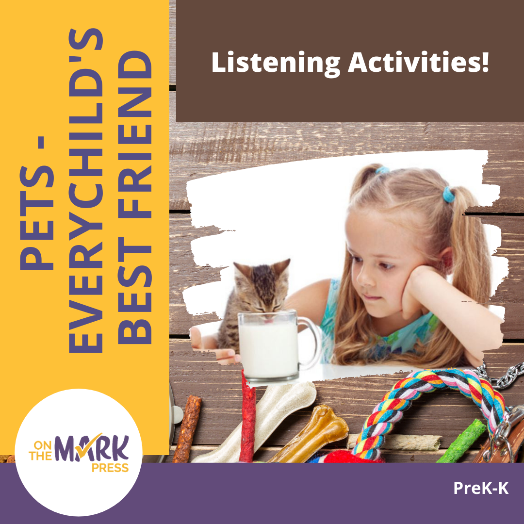 Pets - Listening Activities Prek-K Noting Details, Ordinals, Recalling Details