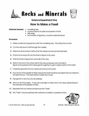 Rocks & Minerals - 9 Science Experiments Grades 4-6