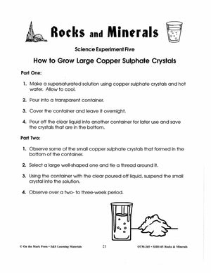 Rocks & Minerals - 9 Science Experiments Grades 4-6