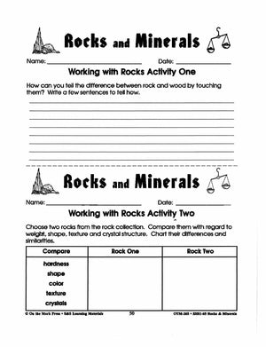 Rocks & Minerals - 7 Hands On Working with Rocks Activities Grades 4-6