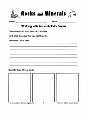 Rocks & Minerals - 7 Hands On Working with Rocks Activities Grades 4-6