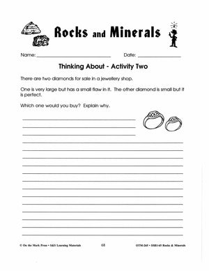 Rocks & Minerals - 10 Critical Thinking Activities Grades 4-6