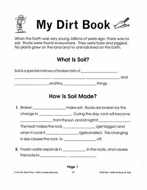 My Dirt Book (soil) Gr. 2-3
